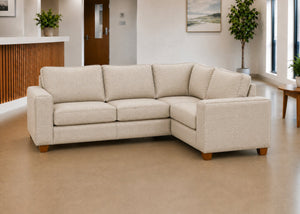 Titan 3+1 Corner Sofa Finished in Natural Flat Weave