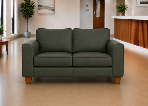 Titan Challenging Behaviour 3 Seater Sofa in Aston Bottle Green Vinyl Finish