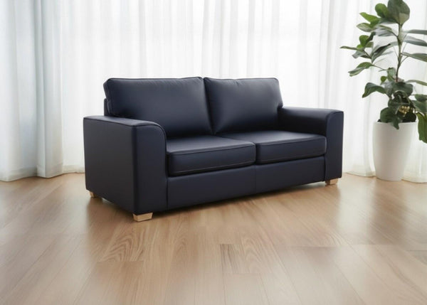 Titan 3 Seater Sofa in Aston Navy Vinyl Finish