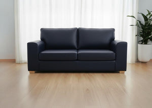 Titan 3 Seater Sofa in Aston Navy Vinyl Finish