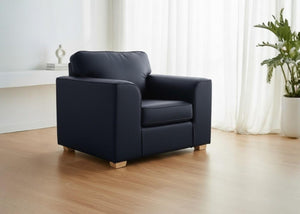 Titan Armchair in Aston Navy Vinyl Finish