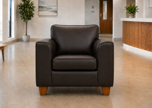 Titan Chair Finished in Chocolate Vinyl