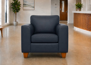 Titan Challenging Behaviour Armchair in Aston Navy Vinyl Finish