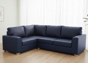 Titan Sofa Finished in Blue Vinyl in a 3+1 configuration