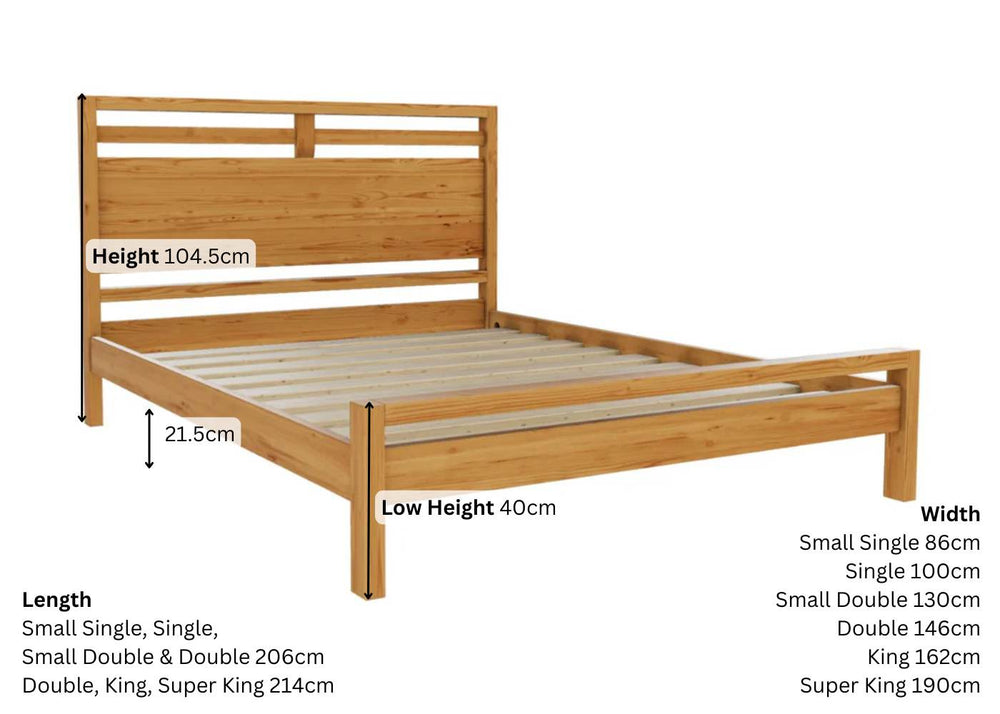 Trelleborg Bed Finished in Oak Stain