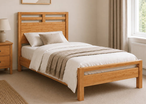 Trelleborg Single Wooden Bed Finished in Antique
