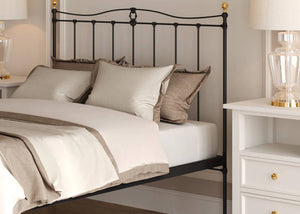 Detailed View of The Tula Headboard Black 