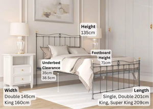 Tula Metal Bed Dimensions