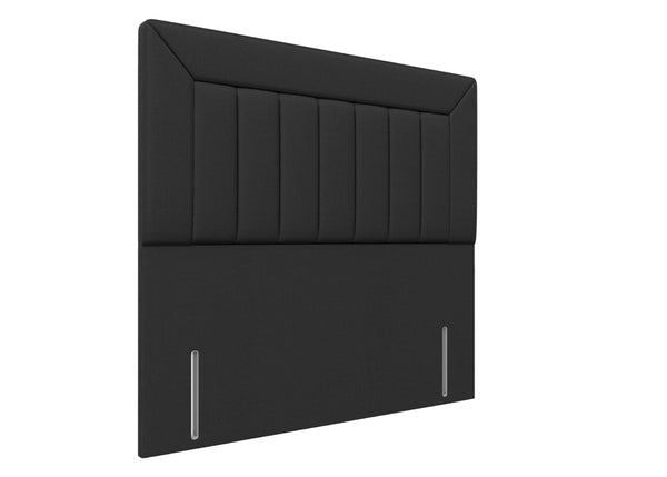 Violet Floor Standing Headboard, Finished in Faux Linen Charcoal