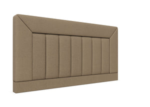 Violet Strutted Headboard Finished in Faux Linen Sand