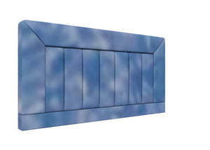 Violet Strutted Headboard Finished in Waterproof Blue