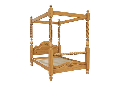 Warsaw 4 Poster Bed Finished in Antique Lacquer