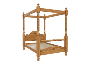 Warsaw 4 Poster Bed Finished in Antique Wax