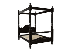 Warsaw 4 Poster Bed Frame Finished in Black Ash Stain