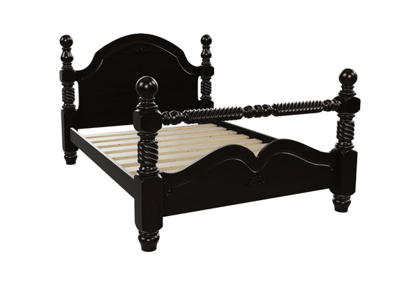 Warsaw Pine Bed Black Ash