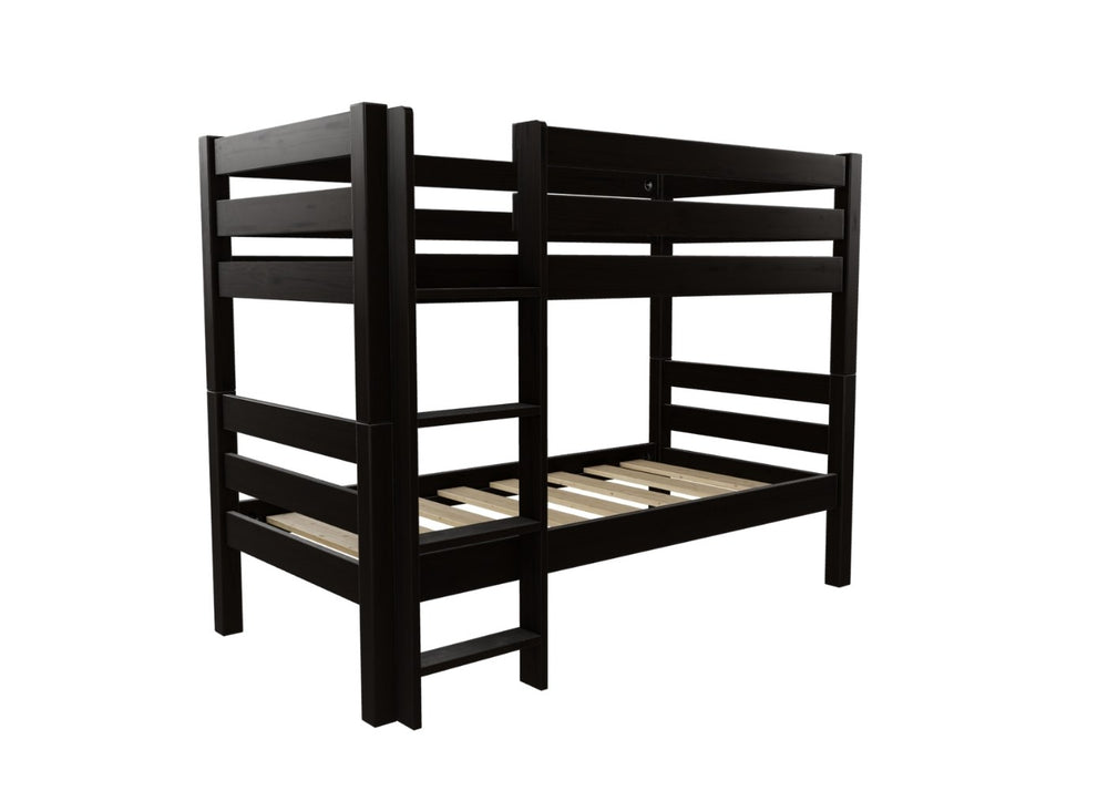 Suffolk Wooden Bunk Bed Finished in Stained Black Ash