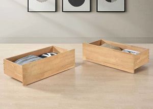 Wooden Storage Drawers in Oak Finish