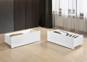 Wooden Storage Drawers in White