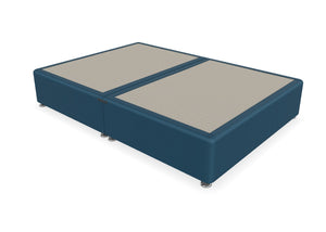 Heavy Duty Divan Base in Navy Blue Fabric