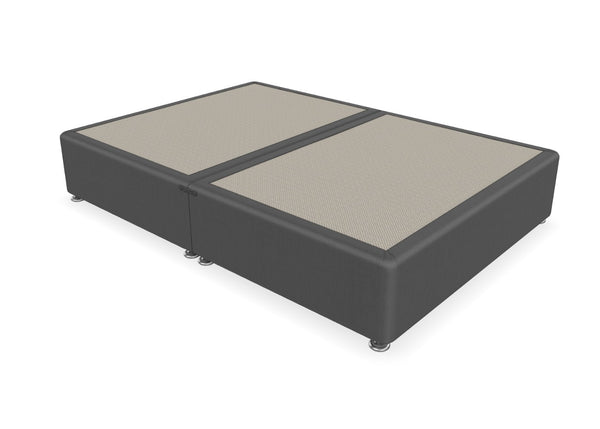 Heavy Duty Divan Base in Charcoal Linen 