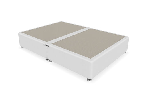 Heavy Duty Divan Base in Polar White Linen 