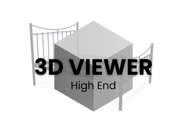 Belle Bed High End 3D Model