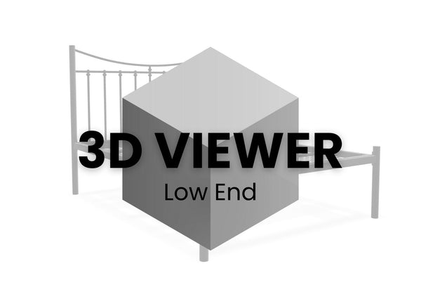 Belle Bed Low End 3D Model
