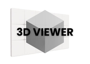 Cube Strutted Headboard 3d model