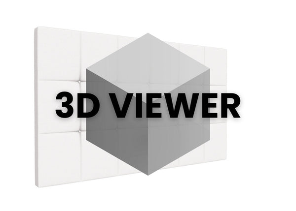 Cube Strutted Headboard 3d model