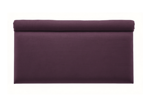 Snowdrop Headboard - Small Double - Faux Linen Plum - New (Clearance)