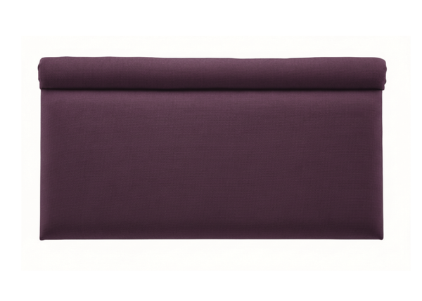 Snowdrop Headboard - Small Double - Faux Linen Plum - New (Clearance)