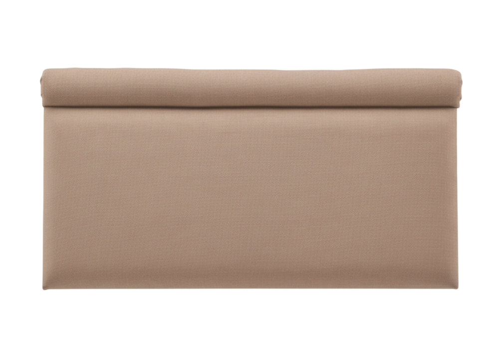 Snowdrop Headboard - Double - Faux Linen Sand - New (Clearance)