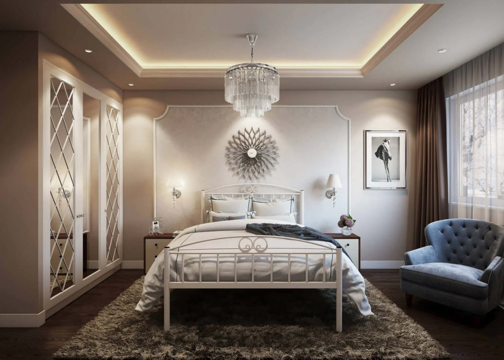 Aubrey High End Bed in Black, with Reinforced Mesh Base