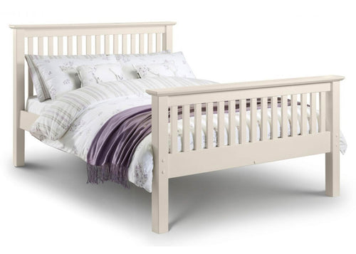 Barcelona Bed in Off White (High) shown in Double