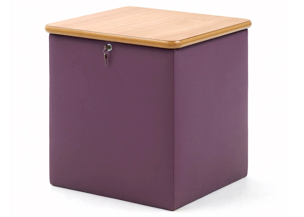Extreme Square Coffee Table in Beech + Purple