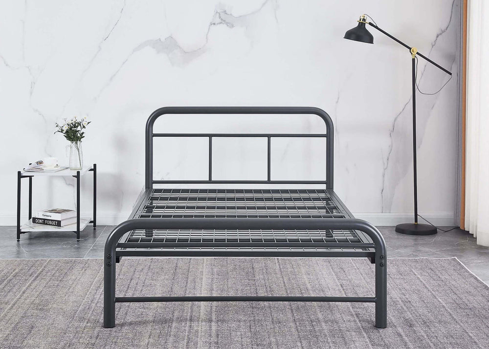 Cromer Bed in Grey, with Reinforced Mesh Base