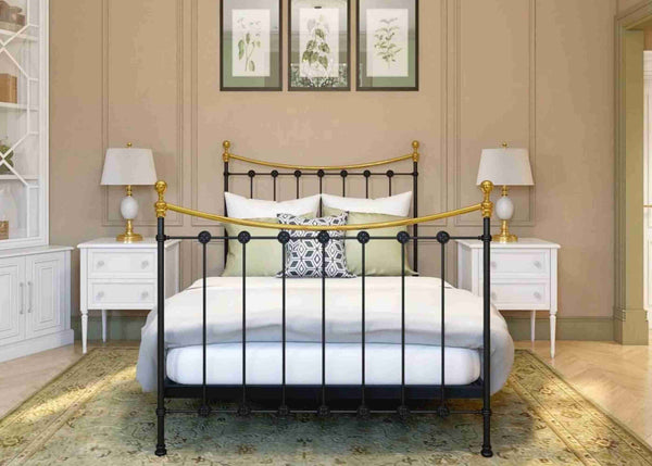 Emily Bed in Black with Mattress