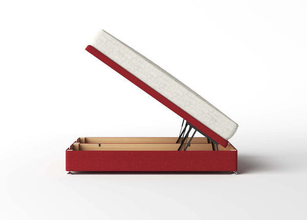 End Lift Ottoman Bed in Red