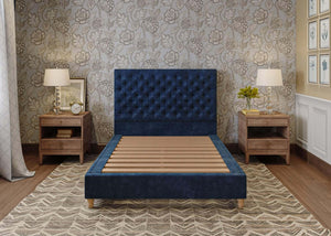 Harriet Bed in Danza Velvet Navy