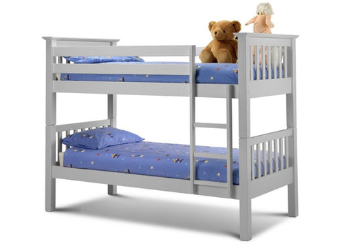 Dove Grey Wooden Bunk Bed