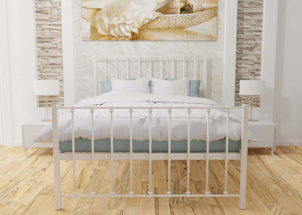 Nancy Mesh Bed Base (High End) in Ivory