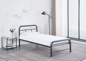 Cromer Metal Bed Frame with Mattress, Single Size