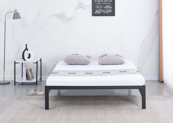 Thornham Platform bed in Double size finished in black