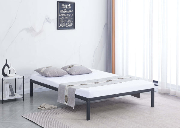 Thornham Platform Bed Finished in Black shown in double size