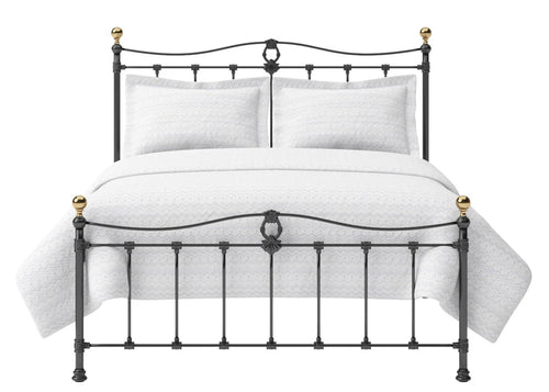 Front View of The Tula Bed in Black 