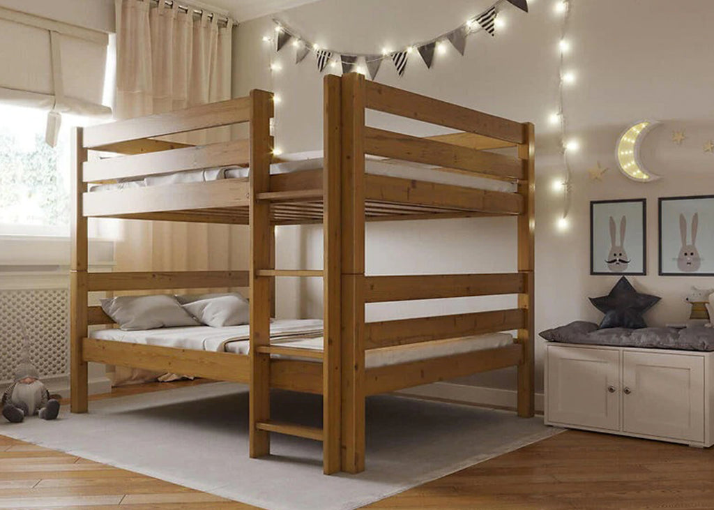 Side Bunks Double over Double Bunk Beds For Adults | Reinforced Beds
